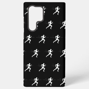 Mann läuft Läufer Silhouette Herzschlag Linie Samsung Galaxy Hülle