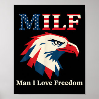 Mann Liebe Freiheit Adler Flagge Gedenkstätte Vete Poster