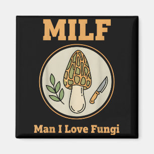 Mann liebt Pilze nationale Pilz- Erde fouragieren Magnet