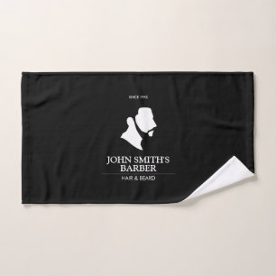 Mann mit Barberlogo Handtuch