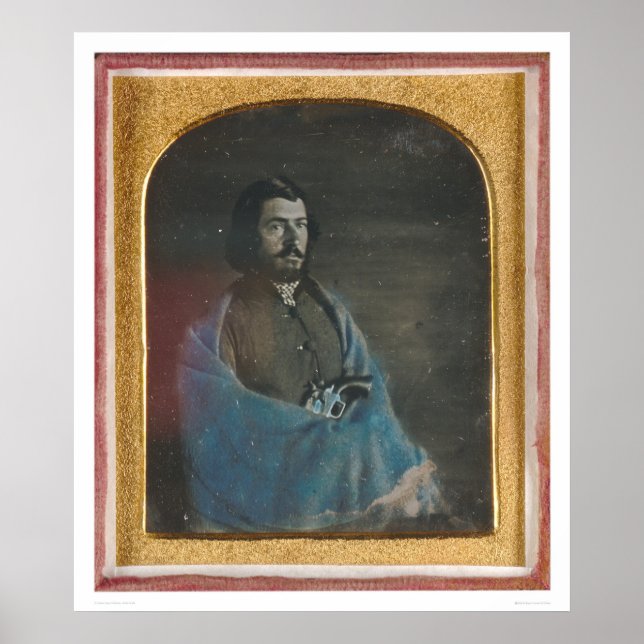 Mann mit blauer Umhang und Revolver (40455) Poster (Vorne)