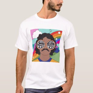 Mann mit Brille T-Shirt