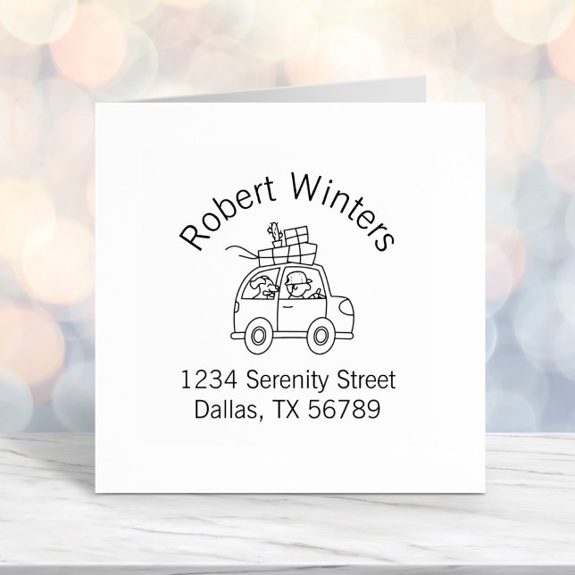 Mann mit Cartoon-Arch-Adresse des Hundes Permastempel (Von Creator hochgeladen)