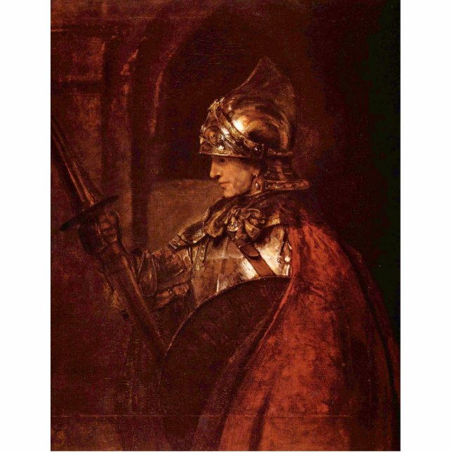 Mann mit den Armen (Alexander der Große) durch Freistehende Fotoskulptur (Vorne)