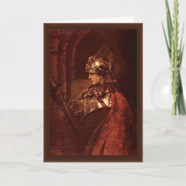 Mann mit den Armen (Alexander der Große) durch Karte (Vorderseite)