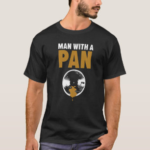 Mann mit einem Pan-Gold-Prospektionsbergwerk Gold T-Shirt