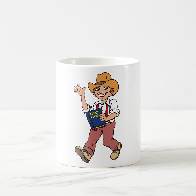 Mann mit einer Bibel Kaffeetasse (Von Creator hochgeladen)