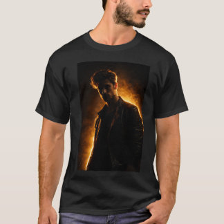 Mann mit goldenem Licht T-Shirt