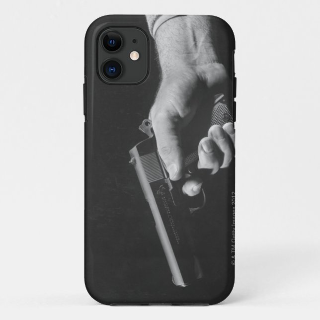 Mann mit Pistole Case-Mate iPhone Hülle (Rückseite)