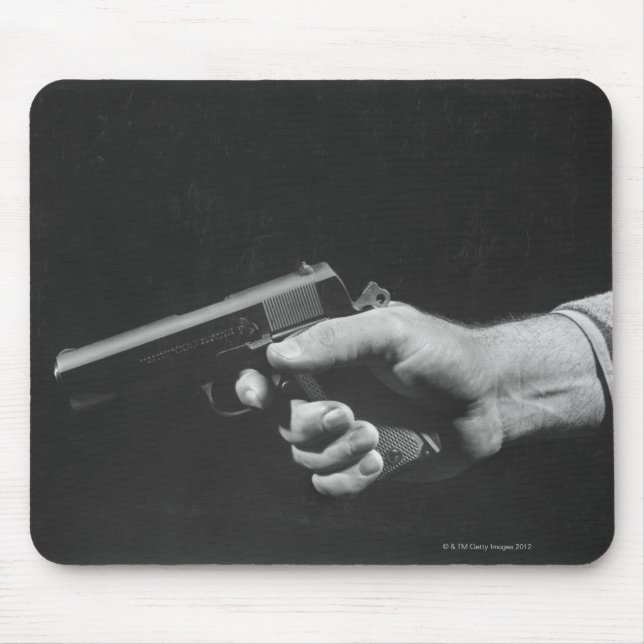Mann mit Pistole Mousepad (Vorne)