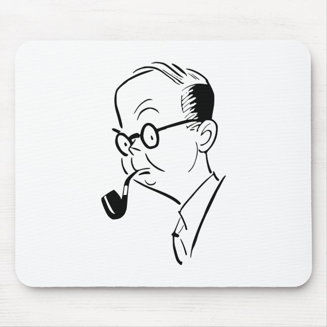Mann mit Rohr Mousepad (Vorne)
