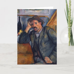 Mann mit Rohr - Paul Cezanne - c1890 Karte