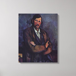 Mann mit Waffen überquert - Paul Cezanne - c1866 Leinwanddruck