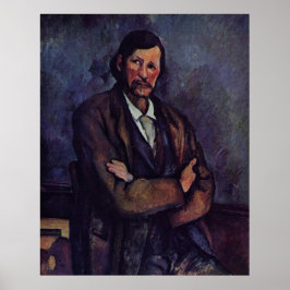 Mann mit Waffen überquert - Paul Cezanne - c1866 Poster