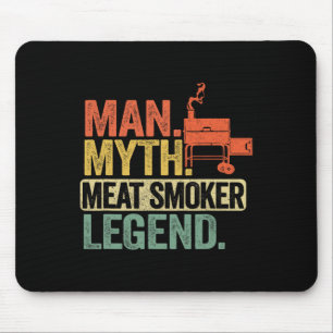 Mann Mythos Fleischraucher Legende Vater Grillvate Mousepad