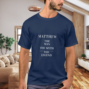 Mann Mythos Legende Name blau T-Shirt