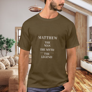 Mann Mythos Legende Name braun T-Shirt