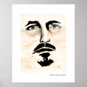 Mann-Porträt-Kunst-bildliches Malerei-Plakat Poster