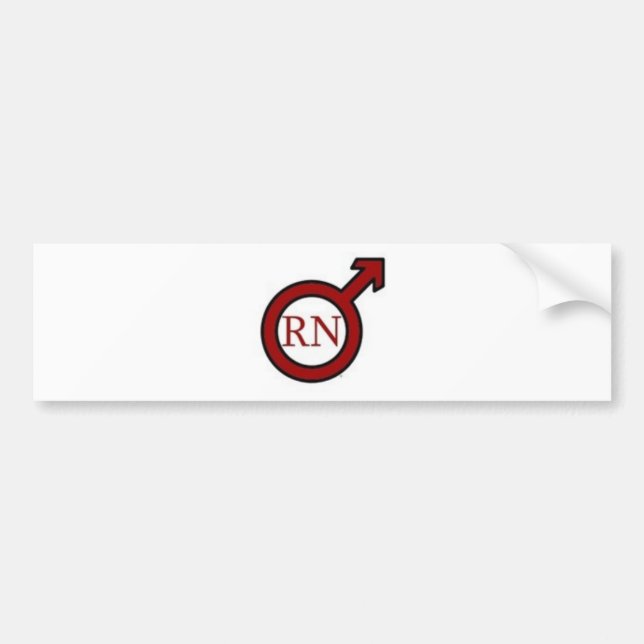 Mann RN Autoaufkleber (Vorne)