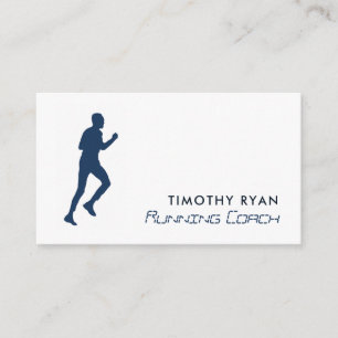 Mann Running, Athletics Sportsperson, Sporttrainer Visitenkarte