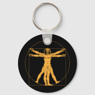Mann-Schlüsselanhänger Da Vinci Vitruvian Schlüsselanhänger
