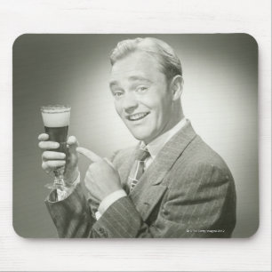 Mann-Trinken Mousepad