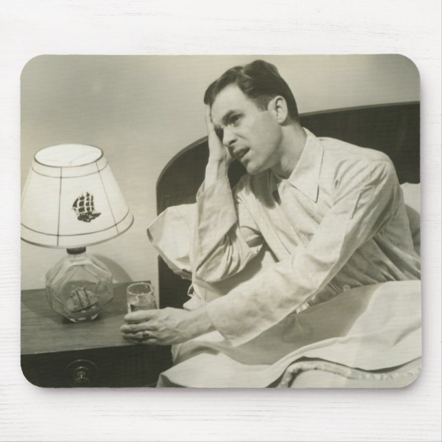 Mann-Trinkwasser Mousepad (Vorne)