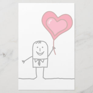 Mann u. Herz Briefpapier