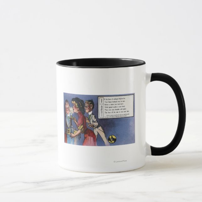 Mann und Frau Paare in Candlelight Tasse (Rechts)