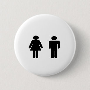 Mann-und Frauen-Einzelteile Button