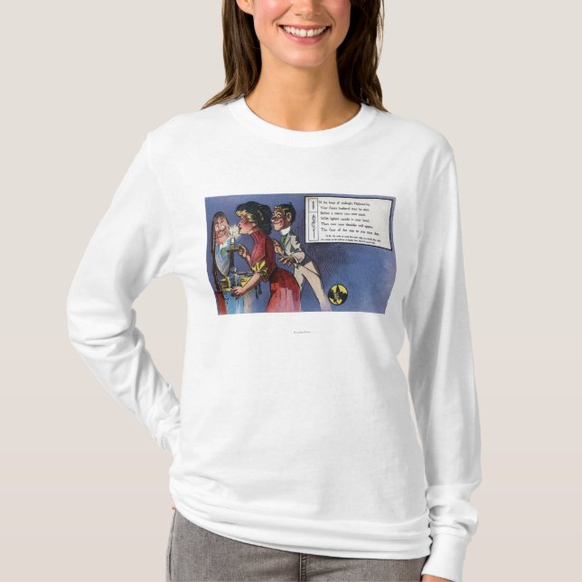 Mann-und Frauen-Paare im Kerzenlicht T-Shirt (Vorderseite)