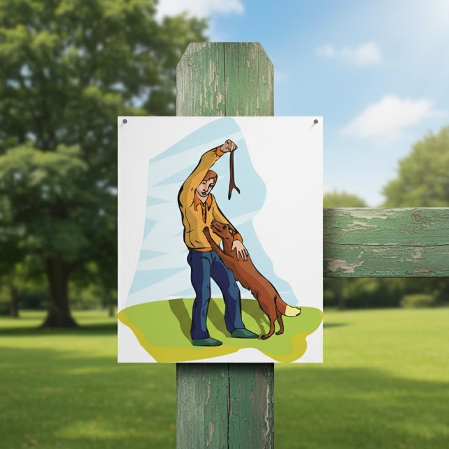 Mann und Hund Poster (Von Creator hochgeladen)