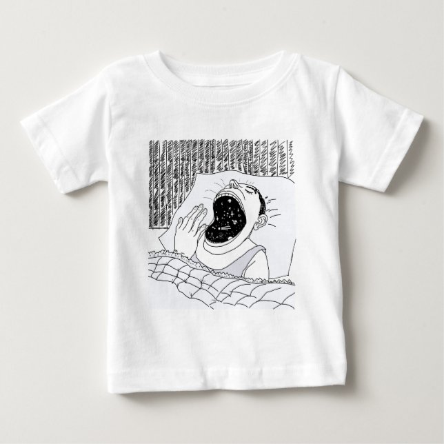 MANN UND KOSMOS BABY T-SHIRT (Vorderseite)