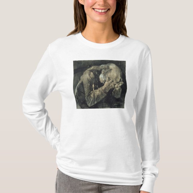 Mann Vincent van Goghs | mit seinem Kopf in seinen T-Shirt (Vorderseite)