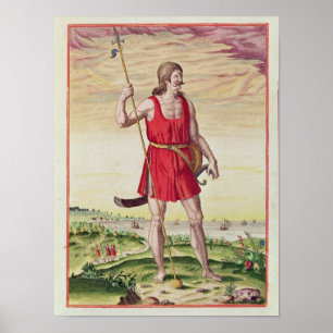Mann von einem Nachbarstamm bis zu den Picts Poster