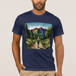 Mann Wandern T-Shirt