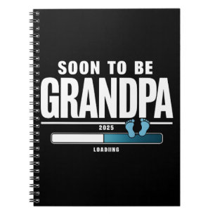 Mann wird bald Opa EST. 2025 Neuer Opa Notizblock