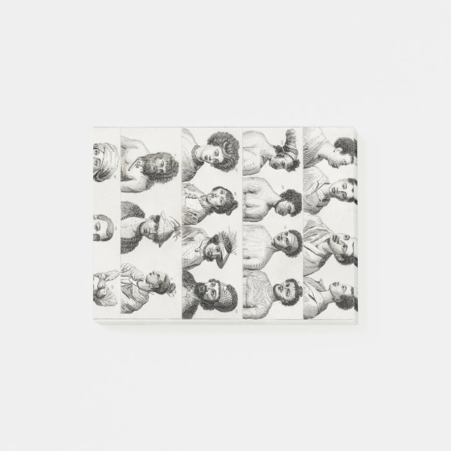 Mann, Wunder, Räuber, eiserner Mann, Portrait Post-it Klebezettel (Vorderseite)