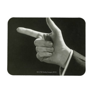 Mann-Zeigen Magnet