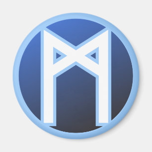 Mannaz Mann-Rune Magnet