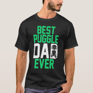 Männchen Hausbesitzer Tierhund Daddy Best Puggle V T-Shirt