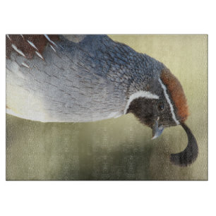 Männchen Quail Schneidebrett