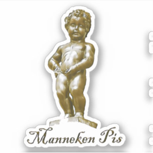 Manneken Pis - Belgien - Brüssel - Brüssel Aufkleber