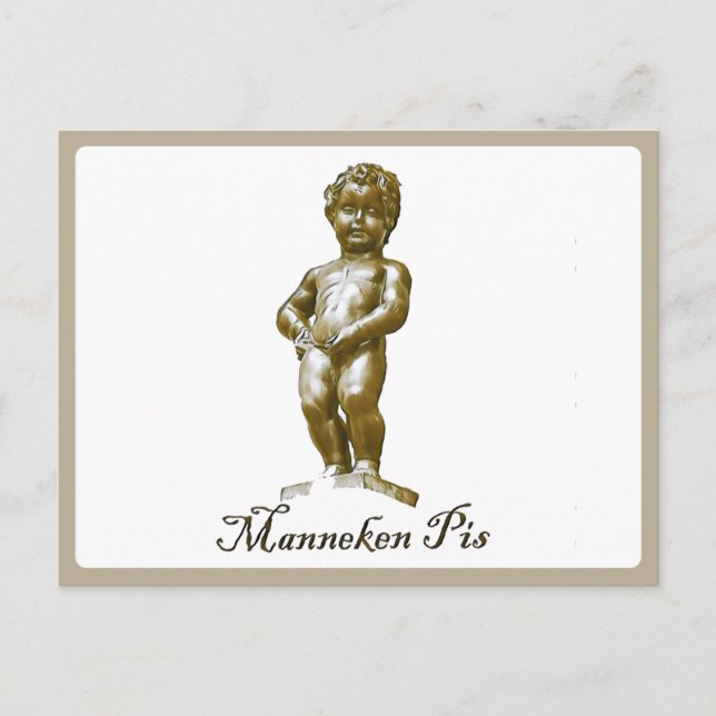 Manneken Pis - Belgien - Brüssel - Brüssel Postkarte (Vorderseite)