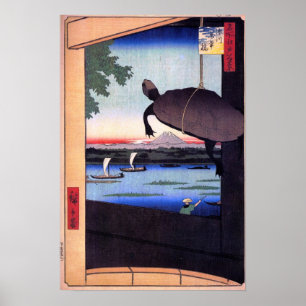 Mannen Bridge in Fukagawa Poster