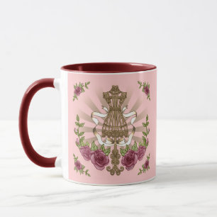 Mannequin Rose tasse de mariage personnalisée