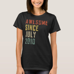 Männer 12 Jahre Phantastisch seit Juli 2010 12. Bi T-Shirt