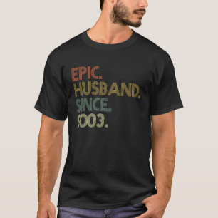 Männer 19. Hochzeit Jahrestag Episches Ehemann sei T-Shirt