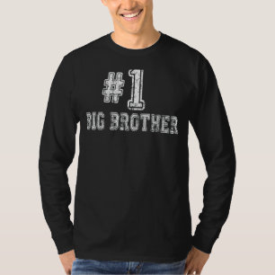 Männer 1 großer Bruder Nummer Eins Liebe Prima Fa T-Shirt