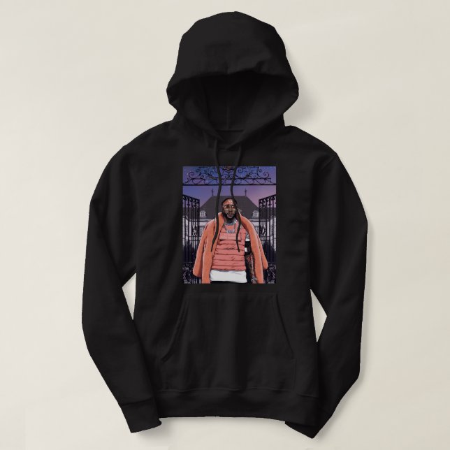 Männer 2Chainz Westküste Hüfte Hoodie (Design vorne)